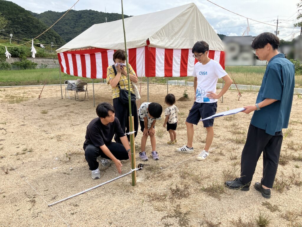 岡山市北区御津YO様邸の地鎮祭でした！