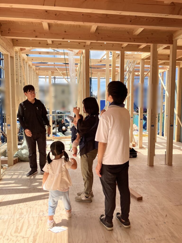 岡山市中区賞田MU様邸の棟上げ工事でした！