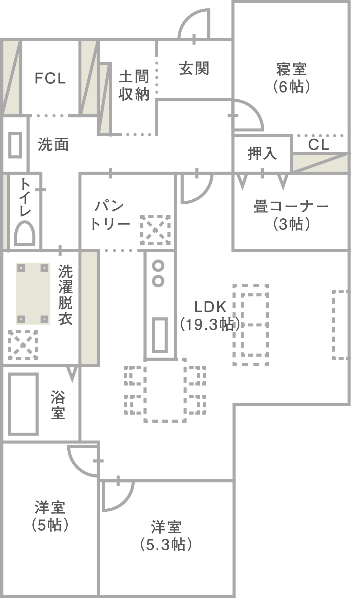 5S-LABO 平屋 間取り図
