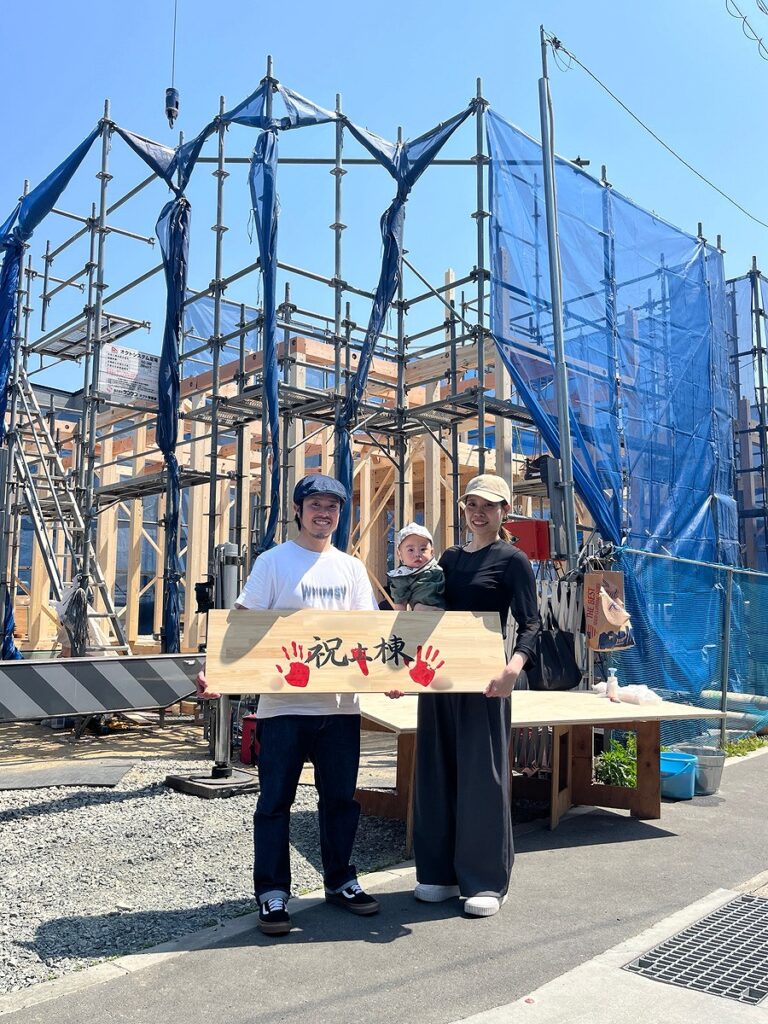 倉敷市水江にてSI様邸の上棟でした！