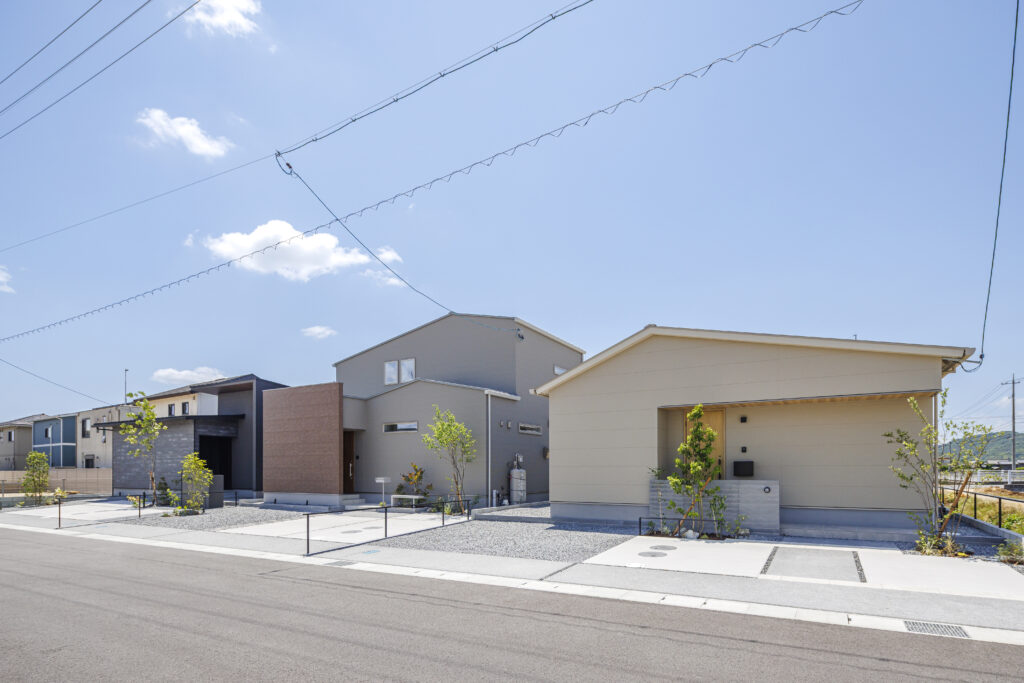 瀬戸内市邑久町モデルハウス街並み